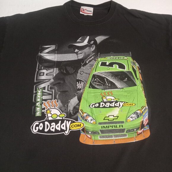 Chase Authentics Men's Mark Martin Go Daddy SS T Shirt 3XL 2010 - Picture 1 of 8